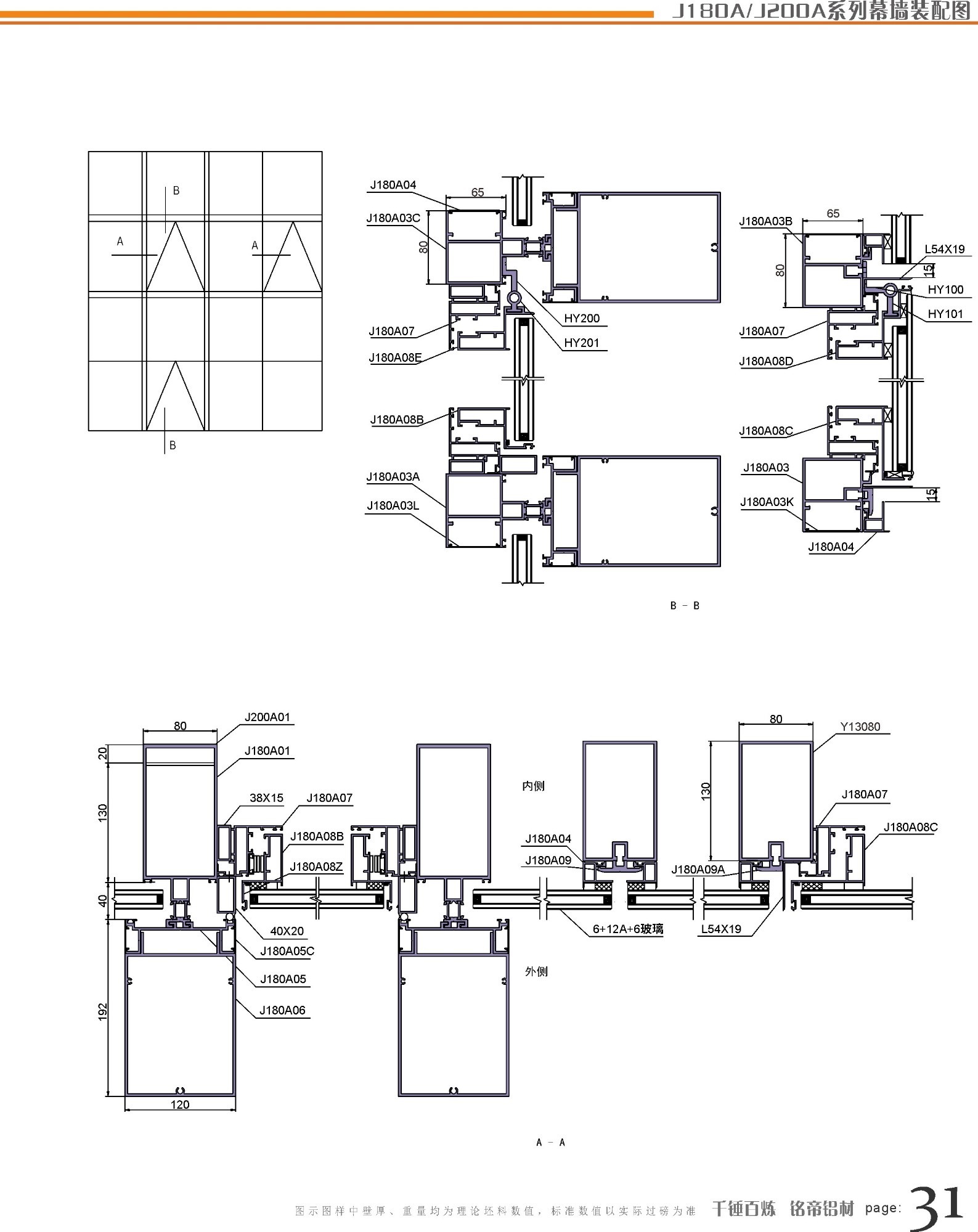 J180A J200A系列幕墻